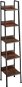 TecTake Rebríkový regál – 35,5 × 31,5 × 170,5 cm – Industrial tmavé drevo - Regál