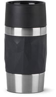 Tefal Travel Mug 0.3l COMPACT MUG Black/Stainless-steel N2160110 - Thermal Mug