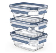 Tefal Masterseal Glass N10520 Food Storage Container Set, 3pcs, 0.45L - Food Container Set