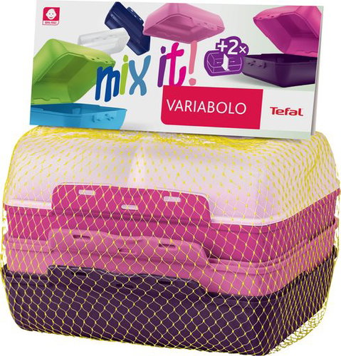 TEFAL VARIOBOLO CLIPBOX 2 x farbige Box - Mädchen - Dosen-Set - Hauptbild