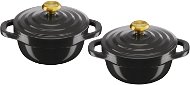 Tefal Set of casseroles with lid 11 cm 2 pcs Air MINI E255S255 grey - Pot