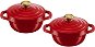 Tefal Set of casseroles with lid 11 cm 2 pcs Air MINI E254S255 red - Pot