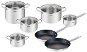Tefal Stainless-steel Cookware Set 12 pcs Cook Eat B922SC55 - Cookware Set