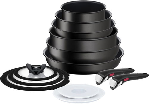 TEFAL INGENIO Lot de 3 pieces, Poele 28 cm, Casserole 18 cm, Poignée