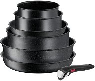 Tefal Ingenio Black Stone 7pcs L3998702 - Cookware Set