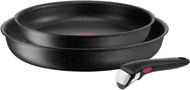 Tefal Set of pans 24 cm and 28 cm with removable handle 3 pcs Ingenio Black Stone L3999032 - Pan Set