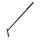 Silicone Shower Squeegee for Bathroom Glass, Black - Unix UN-4012-T-90