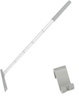 Nimco Telescopic Hanging Silicone Bathroom Glass Squeegee Grey – Unix UN-4012-TH-04 - Window Squeegee