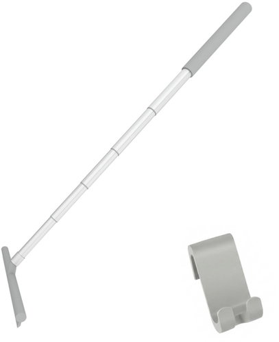 Nimco Telescopic Hanging Silicone Bathroom Glass Squeegee Grey – Unix UN-4012-TH-04 - Window Squeegee - Main image