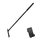 Hanging Shower Squeegee for Glass, Black – Unix UN-4012-TH-90 Silicone