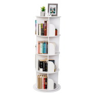 Tempo Kondela Otočný regál, 4 police, bílá, Erion Typ 1 - Shelving Unit