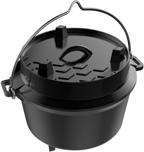 Tepro "Dutch Oven" Cast iron kettle with lid M, 8 L - Camping Pot - Main image