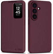 Tech-Protect Smart Wallet knížkové pouzdro na Samsung Galaxy S26 Plus, mulberry - Phone Case