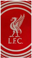 FotbalFans Osuška Liverpool FC, červená, bílý znak LFC, bavlna, 70 × 140 cm - Osuška