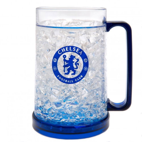 FootballFans Cooling pint Chelsea FC, blue, plastic, 420 ml - Thermo-Glass - Main image