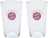 FotbalFans FC Bayern Mnichov s barevným znakem, 300 ml, sada 2 ks - Glass