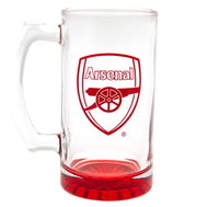 FootballFans Arsenal FC, red club emblem, 425 ml - Glass