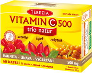 TEREZIA Vitamin C 500mg TRIO NATUR  60 Capsules - Vitamin C