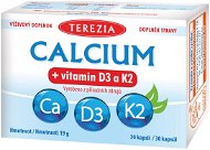 TEREZIA CALCIUM + vitamin D3 a K2 30 kapslí - Vápník