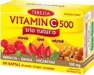 TEREZIA Vitamín C 500 mg TRIO NATUR+ cps.60 - Vitamín C