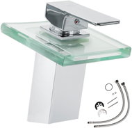 Tectake Umyvadlová stojánková baterie M2129, šedá - Tap