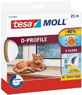 Window Seals tesamoll Rubber Seal, White, D Profile, 25m - Těsnění do oken