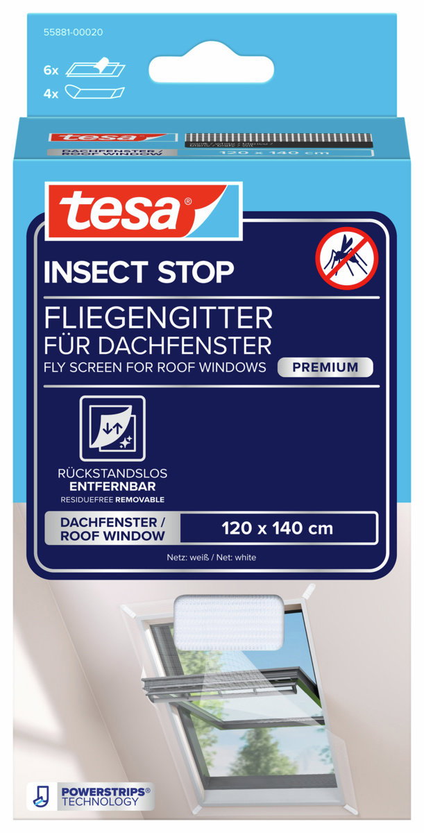 Tesa 55881 COMFORT, 120x140 cm, fehér