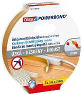 Lepiaca páska tesa Powerbond Slim – úzka, penová, 2 ks v balení, 5 m : 9 mm - Lepicí páska