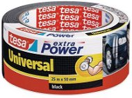 tesa Extra Power Universal, Textile, Black, 25m: 50mm - Duct Tape