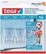 tesa Self-adhesive transparent decorative hook for glass 1kg - Adhesive Hook