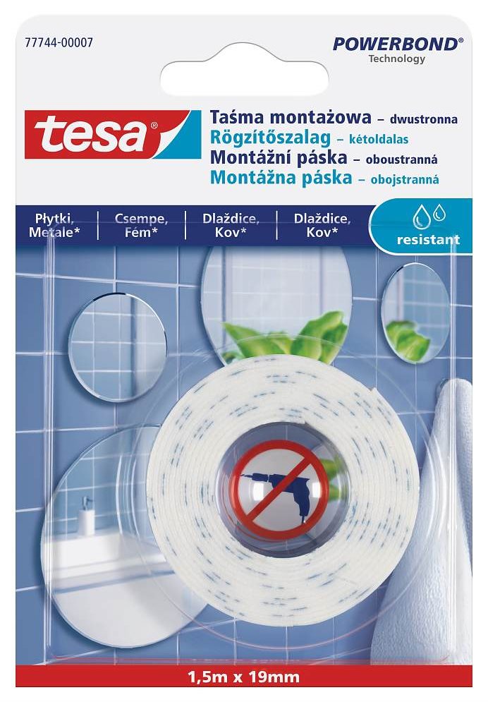 Tesa csempe és fém - tükörhöz