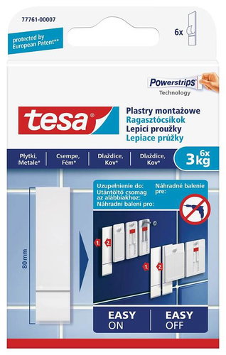 Tesa Adhesive Strips for Tiles and Metal 3kg - Duct Tape - Main image