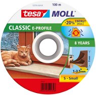 tesamoll® Rubber Seal, Brown, for Windows and Doors, E-profile, Drum of 100m - Window Seals