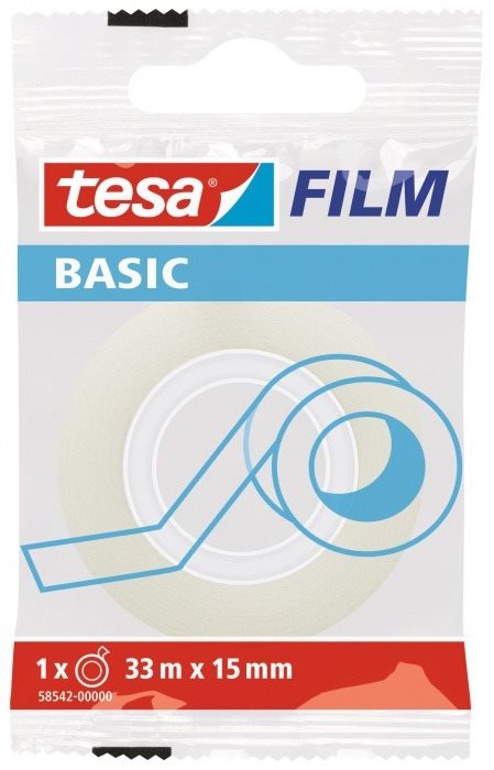 Tesa BASIC 15 mm x 33 m, átlátszó