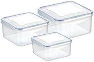 Food Container Set TESCOMA FRESHBOX 3 pcs, 0.4, 0.7, 1.2l, Square - Sada dóz