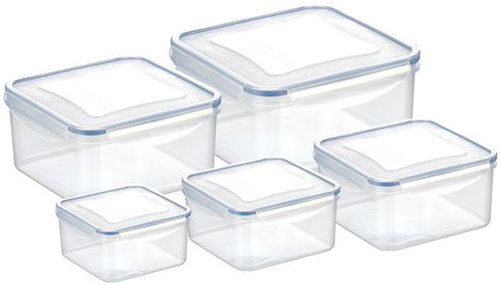 TESCOMA FRESHBOX 5pcs, square - Food Container Set - Main image