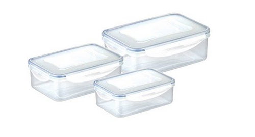 TESCOMA FRESHBOX 3pcs set, 0.2, 0.5, 1.0l, rectangular - Food Container Set - Main image
