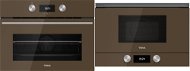 TEKA HLC 8400 U-Brick Brown + TEKA ML 8220 BIS L U-Brick Brown - Built-in Oven & Microwave Set