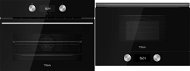 TEKA HLC 8400 U-Black + TEKA ML 8220 BIS L U-Black - Built-in Oven & Microwave Set