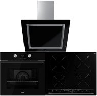 TEKA HLB 8600 U-Black + TEKA IZC 64630 U-Black + TEKA DLV 68660 U-Black - Oven, Cooktop & Kitchen Hood Set
