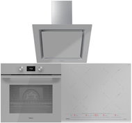 TEKA HLB 8600 U-Steam Grey + TEKA IZC 64630 U-Steam Grey + TEKA DLV 68660 U-Steam Grey - Oven, Cooktop & Kitchen Hood Set