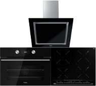 TEKA HLC 8400 U-Black + TEKA IZC 64630 U-Black + TEKA DLV 68660 U-Black - Oven, Cooktop & Kitchen Hood Set