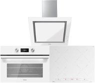 TEKA HLC 8400 U-White + TEKA IZC 64630 U-White + TEKA DLV 68660 U-White - Oven, Cooktop & Kitchen Hood Set