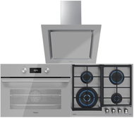 TEKA HLC 8400 U-Steam Grey + TEKA GZC 64320 U-Steam Grey + TEKA DLV 68660 U-Steam Grey - Oven, Cooktop & Kitchen Hood Set