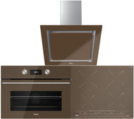 TEKA HLC 8400 U-Brick Brown + TEKA IZC 64630 U-Brick Brown + TEKA DLV 68660 U-Brick Brown - Oven, Cooktop & Kitchen Hood Set