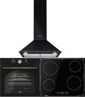 TEKA HRB 6300 AT + TEKA IBR 64040 Black + TEKA DOS 60.1 AT - Oven, Cooktop & Kitchen Hood Set