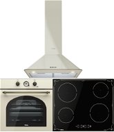 TEKA HRB 6300 VN + TEKA IBR 64040 Black + TEKA DOS 60.1 VN - Oven, Cooktop & Kitchen Hood Set