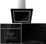 TEKA HLB 880 Black + TEKA IZC 64630 U-Black + TEKA DLV 68660 U-Black - Oven, Cooktop & Kitchen Hood Set