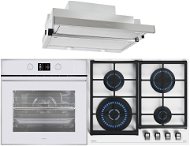 TEKA HLB 860 White + TEKA GZC 64321 U-White + TEKA CNL 6610 SS - Oven, Cooktop & Kitchen Hood Set