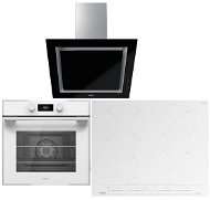 TEKA HLB 840 White + TEKA IZC 64630 U-White + TEKA DLV 68660 U-Black - Oven, Cooktop & Kitchen Hood Set